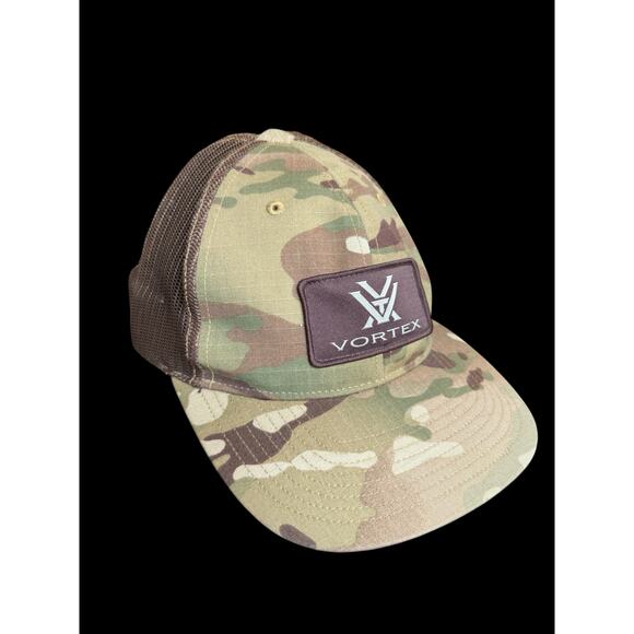 Vortex Camo Trucker Snap Back Hat Y2K Breathable Cap CC0006 - Picture 1 of 8